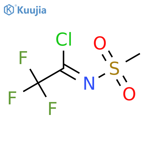 2,2,2-trifluoro-N-methanesulfonylethanecarbonimidoyl chloride structure