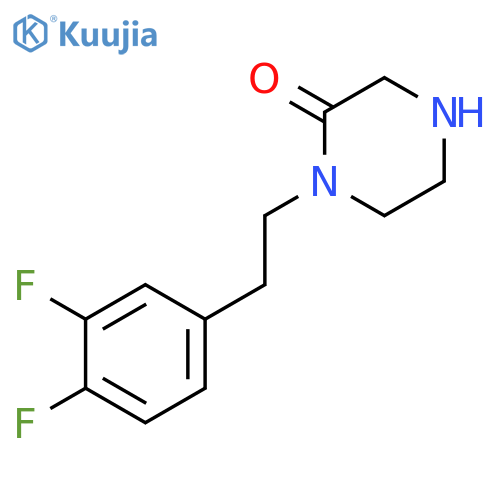 Piperazinone, 1-[2-(3,4-difluorophenyl)ethyl]- structure