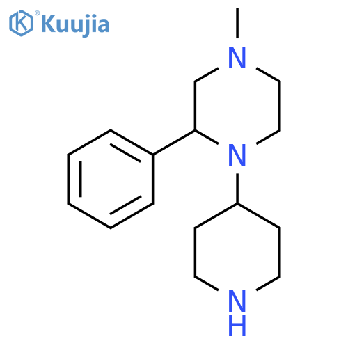 4-Methyl-2-phenyl-1-(4-piperidinyl)Piperazine structure