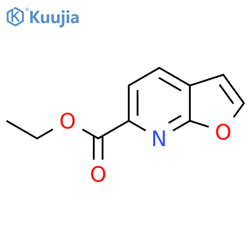 Furo[2,3-b]pyridine-6-carboxylic acid, ethyl ester structure