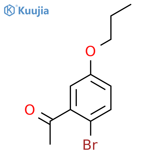 ETHANONE, 1-(2-BROMO-5-PROPOXYPHENYL)- structure