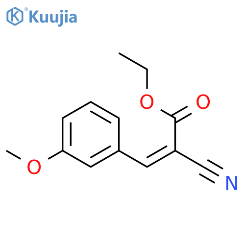 2-Propenoic acid, 2-cyano-3-(3-methoxyphenyl)-, ethyl ester structure