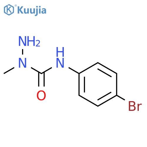 N-(4-bromophenyl)-1-methylhydrazinecarboxamide structure