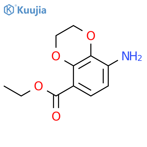 Ethyl 8-amino-2,3-dihydrobenzo[1,4]dioxine-5-carboxylate structure