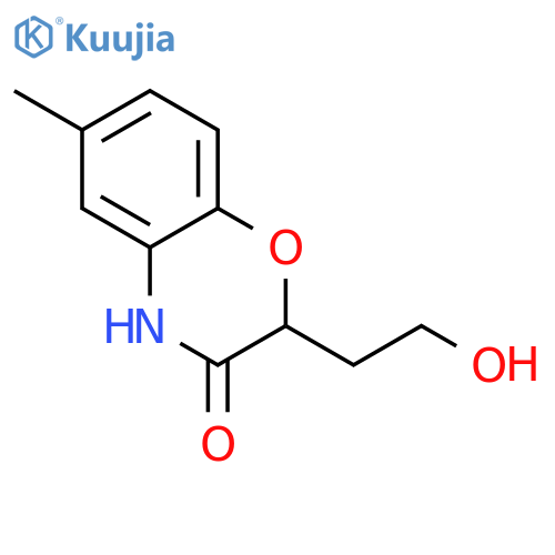 2-(2-hydroxyethyl)-6-methyl-2H-1,4-benzoxazin-3(4H)-one structure
