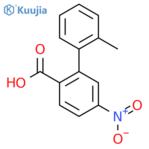 2-(2-Methylphenyl)-4-nitrobenzoic acid structure