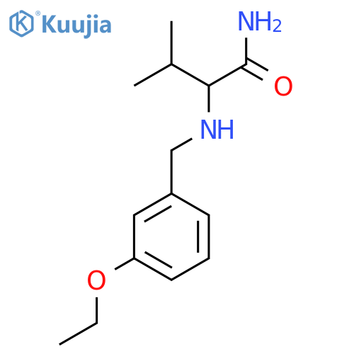 2-{[(3-Ethoxyphenyl)methyl]amino}-3-methylbutanamide structure