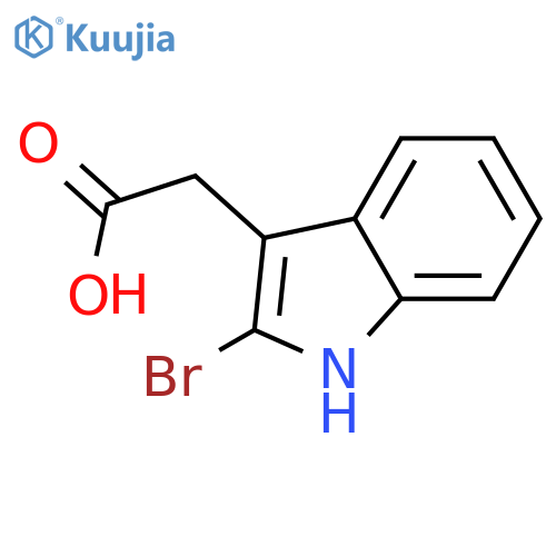2-(2-Bromo-1H-indol-3-yl)acetic acid structure