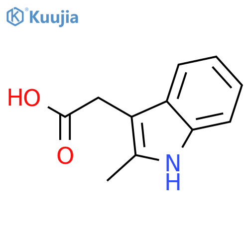 2-Methylindole-3-acetic acid structure