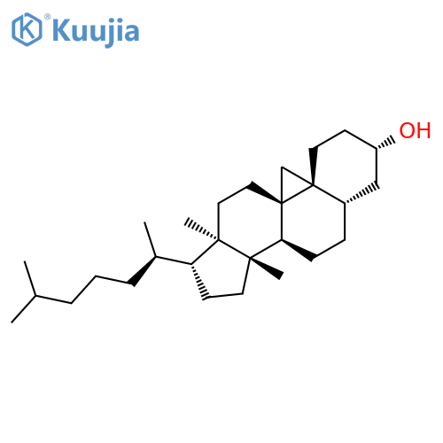 (3beta,5alpha,9beta)-14-methyl-9,19-cyclocholestan-3-ol structure