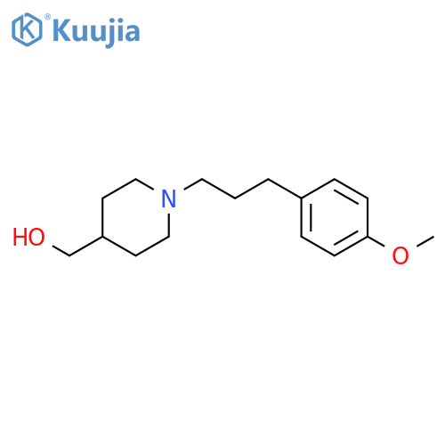4-Piperidinemethanol, 1-[3-(4-methoxyphenyl)propyl]- structure