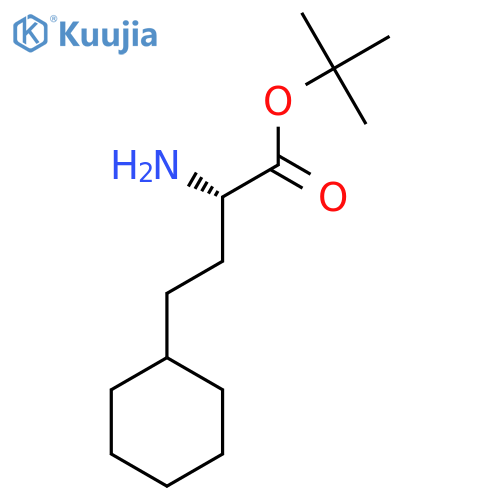 tert-butyl (2S)-2-amino-4-cyclohexylbutanoate structure