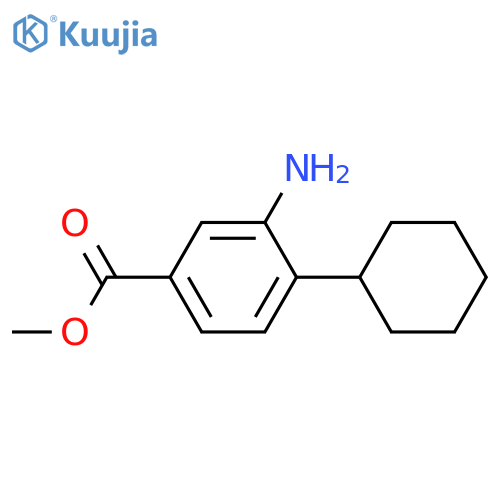 3-Amino-4-Cyclohexyl-Benzoic Acid Methyl Ester structure