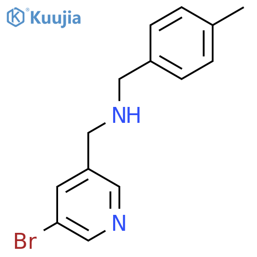 [(5-Bromopyridin-3-yl)methyl][(4-methylphenyl)methyl]amine structure