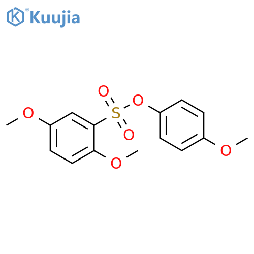 4-methoxyphenyl 2,5-dimethoxybenzene-1-sulfonate structure