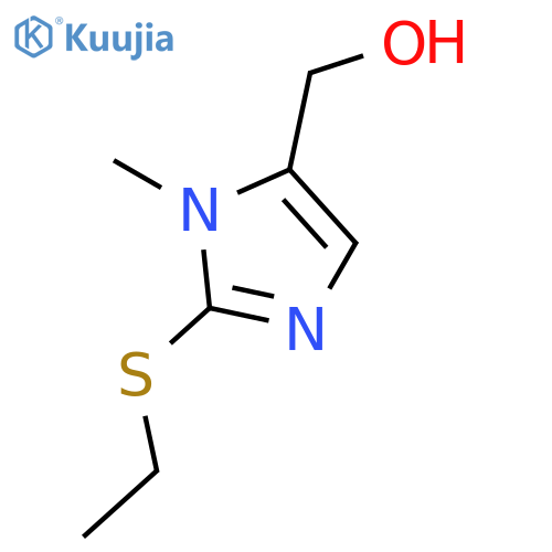 1H-Imidazole-5-methanol, 2-(ethylthio)-1-methyl- structure