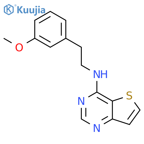 N-[2-(3-Methoxyphenyl)ethyl]thieno[3,2-d]pyrimidin-4-amine structure