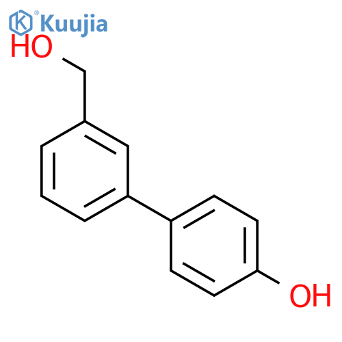 [1,1'-Biphenyl]-3-methanol,4'-hydroxy- structure