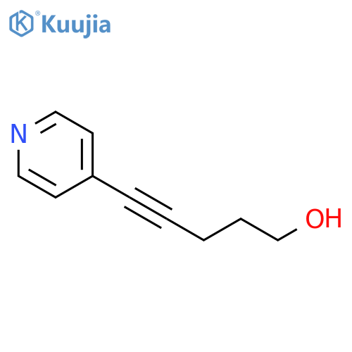 5-(pyridin-4-yl)pent-4-yn-1-ol structure