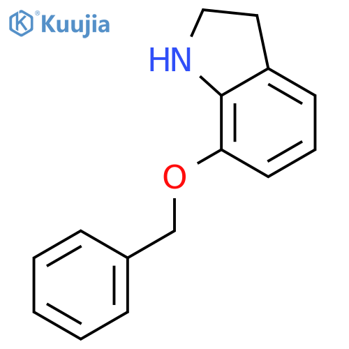 7-(benzyloxy)-2,3-dihydro-1H-indole structure