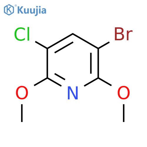 5-Bromo-3-chloro-2,6-dimethoxypyridine structure