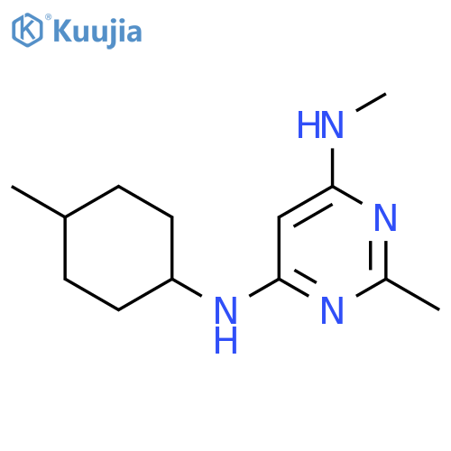 N4,2-Dimethyl-N6-((1r,4r)-4-methylcyclohexyl)pyrimidine-4,6-diamine structure