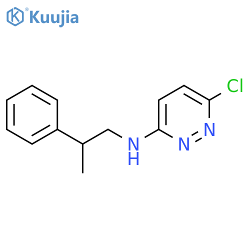 6-chloro-N-(2-phenylpropyl)pyridazin-3-amine structure