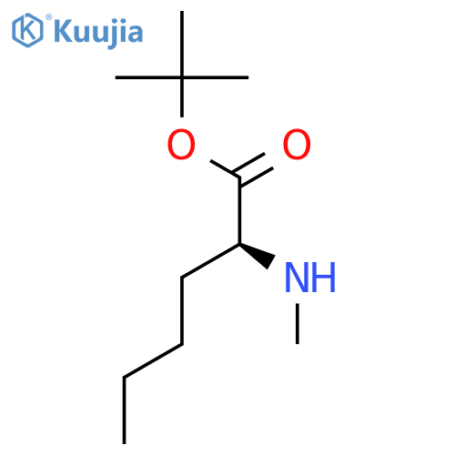 L-Norleucine, N-methyl-, 1,1-dimethylethyl ester structure