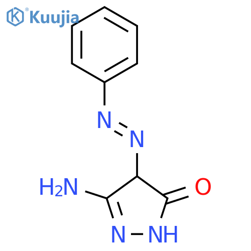 3H-Pyrazol-3-one,5-amino-2,4-dihydro-4-(2-phenyldiazenyl)- structure