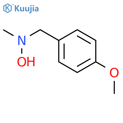 N-(4-methoxyphenyl)methyl-N-methylhydroxylamine structure