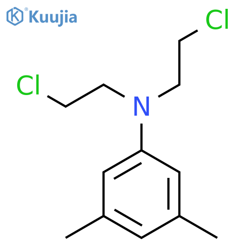 BENZENAMINE, N,N-BIS(2-CHLOROETHYL)-3,5-DIMETHYL- structure