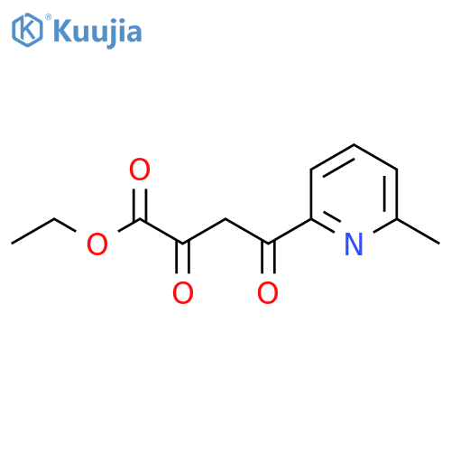 4-(6-Methyl-2-pyridyl)-2,4-dioxobutanoic acid ethyl ester structure