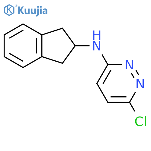6-chloro-N-(2,3-dihydro-1H-inden-2-yl)pyridazin-3-amine structure