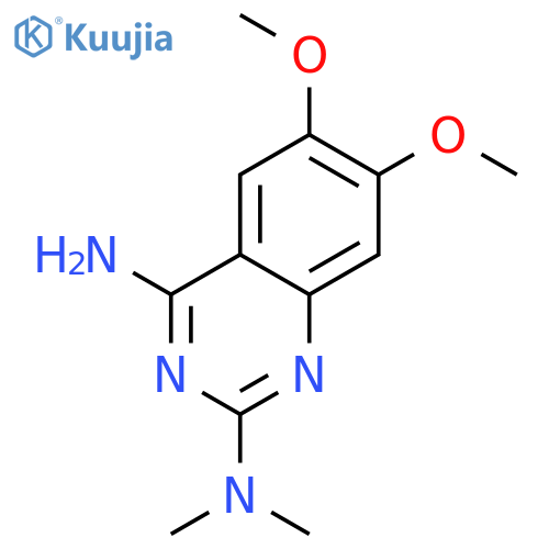 6,7-dimethoxy-N~2~,N~2~-dimethylquinazoline-2,4-diamine structure