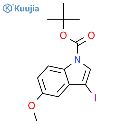 Tert-Butyl 3-iodo-5-methoxy-1H-indole-1-carboxylate structure