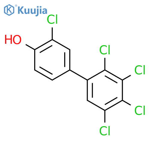 [1,1'-Biphenyl]-4-ol,2',3,3',4',5'-pentachloro- structure