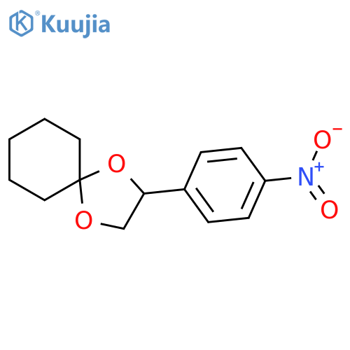 1,4-Dioxaspiro[4.5]decane, 2-(4-nitrophenyl)- structure