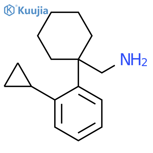 1-(2-cyclopropylphenyl)cyclohexylmethanamine structure