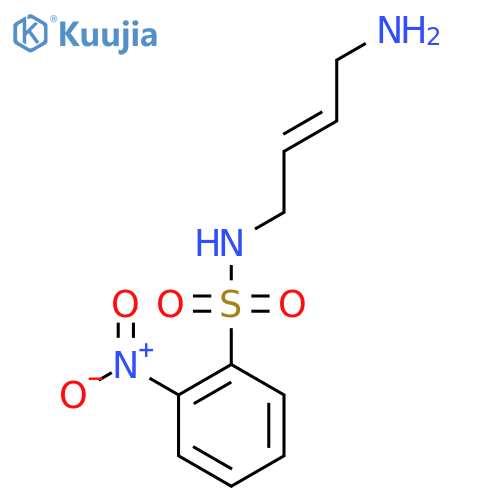 N-(4-aminobut-2-en-1-yl)-2-nitrobenzene-1-sulfonamide structure