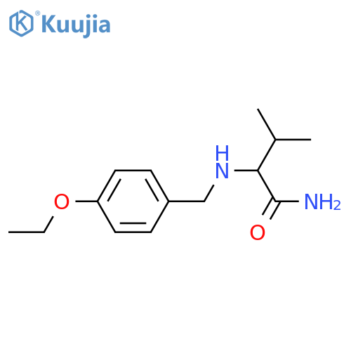 2-{(4-ethoxyphenyl)methylamino}-3-methylbutanamide structure