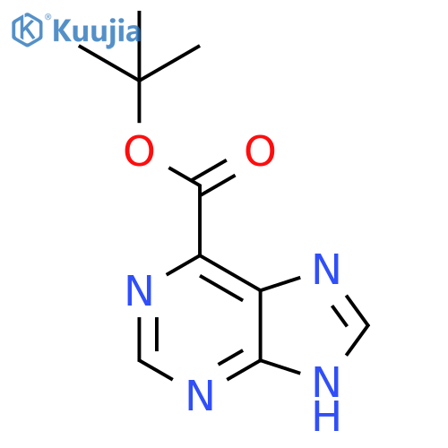TERT-BUTYL 9H-PURINE-6-CARBOXYLATE structure