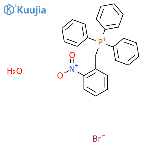 (2-Nitrobenzyl)triphenylphosphonium bromide monohydrate structure