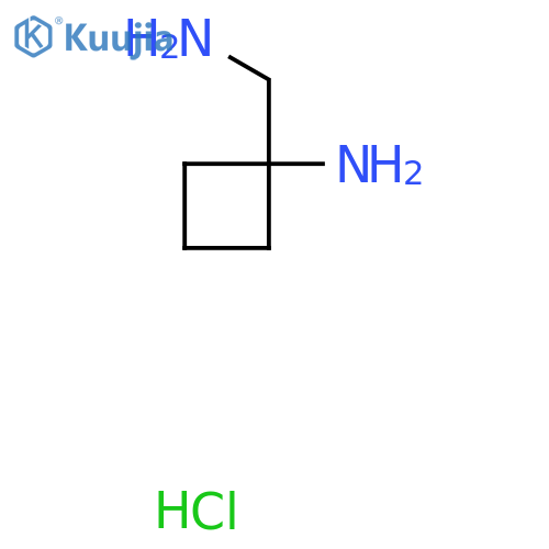 1-(Aminomethyl)cyclobutanamine hydrochloride structure