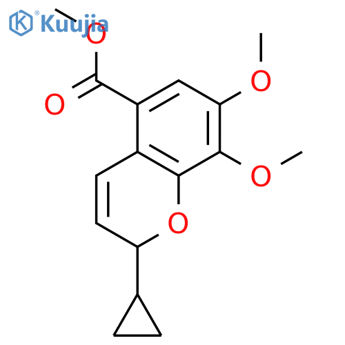 2-Cyclopropyl-7,8-dimethoxy-2H-chromene-5-carboxylic acidmethylester structure