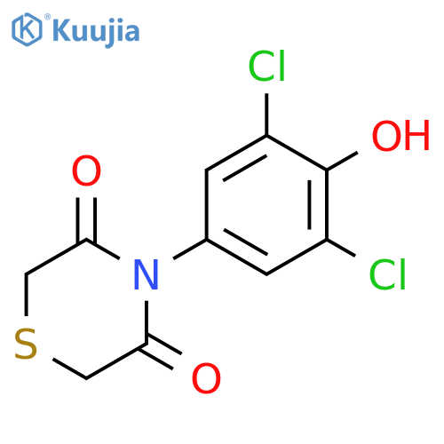 4-(3,5-dichloro-4-hydroxyphenyl)thiomorpholine-3,5-dione structure