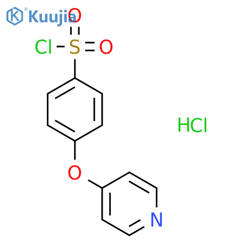 4-(Pyridin-4-yloxy)benzene-1-sulfonyl Chloride Hydrochloride structure