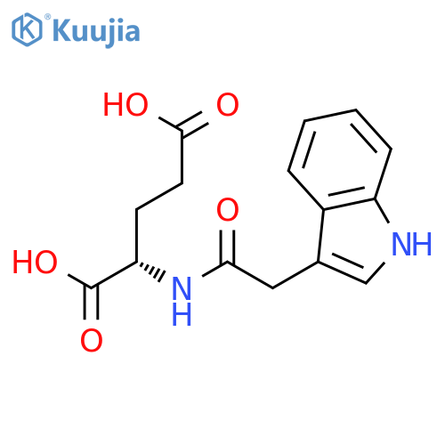 Glutamic acid, N-(1H-indol-3-ylacetyl)- structure