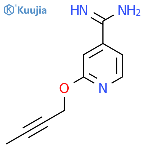 2-(But-2-ynyloxy)pyridine-4-carboximidamide structure