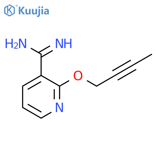 2-(But-2-ynyloxy)pyridine-3-carboximidamide structure