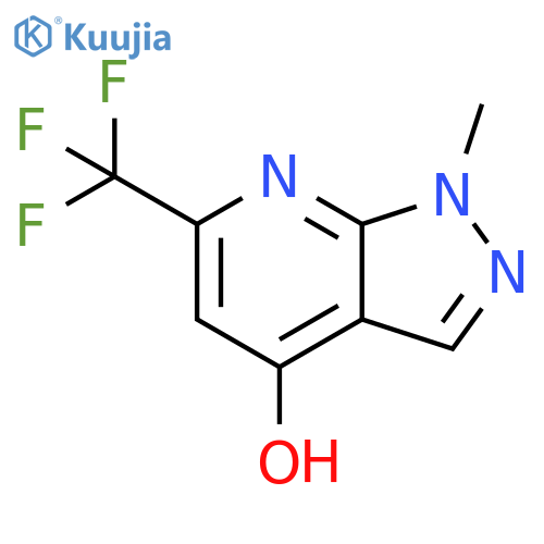 1H-Pyrazolo[3,4-b]pyridin-4-ol, 1-methyl-6-(trifluoromethyl)- structure